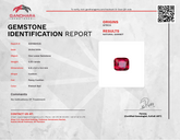 5.00 Carat Pinkish Red Garnet Stone